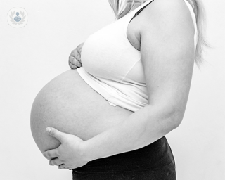 embarazada posando